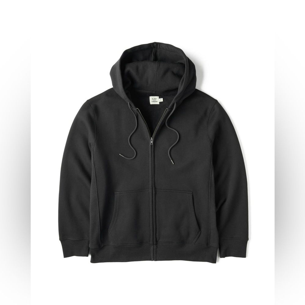 2025 Flint and Tinder Huckberry 10 Year Zip Hoodie Sweatshirt Men’s M Black